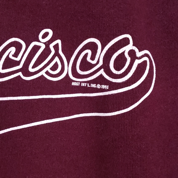 Vintage 90s San Francisco California 1993 Sweatshirt Sweater Women's Medium - Picture 3 of 5